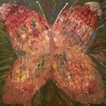 "Schmetterling", Maße: 70 x 70 cm, Technik: Acryl