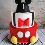 Mickey Mouse taart 