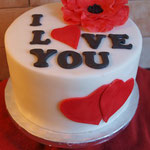 I love you taart