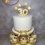 30 wit met goud