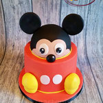 Mickey Mouse taart