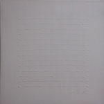 scarification blanche, acrylique sur toile, 60x60 