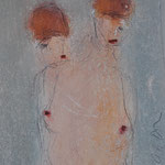 Copines, pastel sur papier 21x30, © Didier Rochut