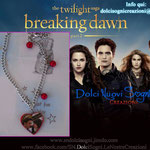 Collana a forma di cuore con all'interno Bella e Edward di Twilight Saga