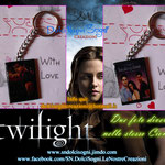 Portachiave Twilighter 2 lati diversi nello stesso ciondolo: -Jacob -Il trio: Bella, Edward e Jacob