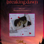 Bella & Edward "Breaking Dawn" - CALAMITA Il giorno del matrimonio  - - CODICE: TCA06 -[Realizzato su richiesta]   Si lavora su richiesta, e se volete realizzata un'altra immagine chiedete e la faremo ;)