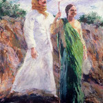 1990 ; Baba and Mehera - 40"x30" - Courtesy of Arthur-Trupp