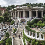 Gaudi steps in Park Guell ~ Barcelona