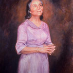 1990 ; Mehera - Oil - 40"x30" - Courtesy of Andy-Muir