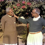 1976 : Bhau with Feram Workingboxwala at Khushru Quarters, Ahmednagar, India