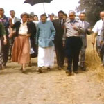 Meher Mount 1956; Adi K Irani on Baba's right & Eruch holding the umbrella