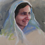 2013 : Mehera - Oil - 20"x16" - Courtesy of AMBT, India