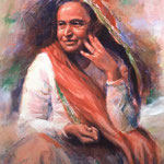 1989 : Shireen - Oil - 24"x20" - Baba's Home, Poona