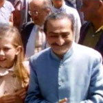 1956 - Diane ( 13y.o.) with Meher Baba at Coit Tower over-looking San Francisco harbour - image excerpts from "Meher Baba's Grace"