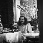 Meher Baba dining at Cannes, France