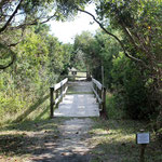 Footbridge to the beach