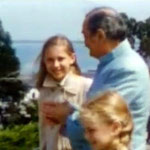 1956 - Diane ( 13y.o.) with Meher Baba at Coit Tower over-looking San Francisco harbour - image excerpts from "Meher Baba's Grace"
