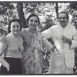 Meher Baba & Mehera with Delia at the Meher Spiritual Centre, Myrtle Beach ,S.C.,1952