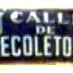 Calle de Recoletos wall sign