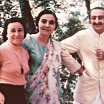Meher Baba & Mehera with Delia at the Meher Spiritual Centre, Myrtle Beach ,S.C.,1952