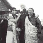 Gaimai with Norina Matchabelli & Baba's mother - Shirinmai, Meherabad Hill, 1937. Glow mag.Feb.2001