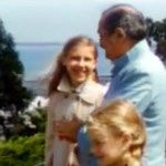 1956 - Diane ( 13y.o.) with Meher Baba at Coit Tower over-looking San Francisco harbour - image excerpts from "Meher Baba's Grace"