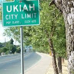 Ukiah sign post