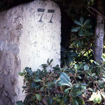 The old street marker outside Capo Di Monte