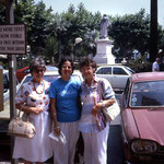 1980 - France : Stella with Anne Giles and Lisa Sanford. Photo courtesy of Anne Giles