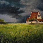 ORAGE CHAMPETRE - HUILE 100/100 cm