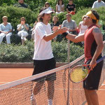 Die Finalisten Julio Peralta (l.) und Mariano Delfino nach dem Endspiel 