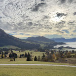 Was für eine schöne Kulisse! Richtung Süden reicht der Blick in die Niederen Tauern