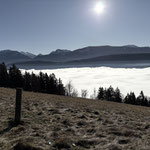 Hier bei der große Wiese genossen wir noch ausgiebig die Sonne und die Aussicht