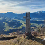 Am Gipfel des Kleinerberges angekommen