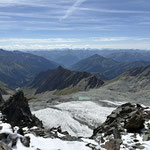 Rückblick auf das Ködnitzkees und den Gletschersee