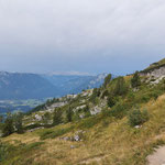 Der Dachstein hüllte sich vorerst noch in dunkle Wolken