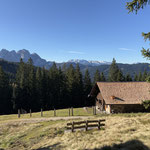 Bei der Hinteren Grubenalm angekommen erreichten wir eine Forststraße - dieser folgten wir nach links