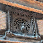 Das berühmte Pfauenfenster von Bhaktapur