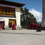 Mönche im Kloster Thame