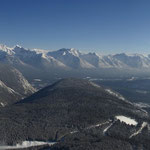 Panorama von Mount Norquay, rechts liegt Banff