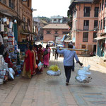 Straßenszene in Bhaktapur