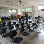 Allestimento delle palestre/dormitori della nostra zona