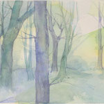 Bosque - Acuarela - 36x79cm - Adela Naím