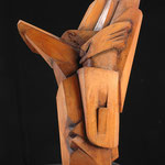 Tilcara - Escultura en madera - Talla directa - 67x37x46cm - 2002 - Carlos di Leone