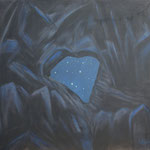 Martinsloch-um Mitternacht-Acryl auf BW-100x115 cm-1992-2012