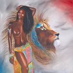 "The Ghost of the Lion" Öl auf Leinwand - © Copyright by Eddie 