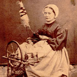 fileuse-roussillonnaise-Prades de Conflent, vers 1860