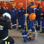Übung mit den Hydraulischen Rettungsgeräten 