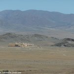 Arrivée aux ruines du fort de Tsogt Tsagaan Balgas