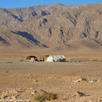 Les tentes de nomades en bord de route